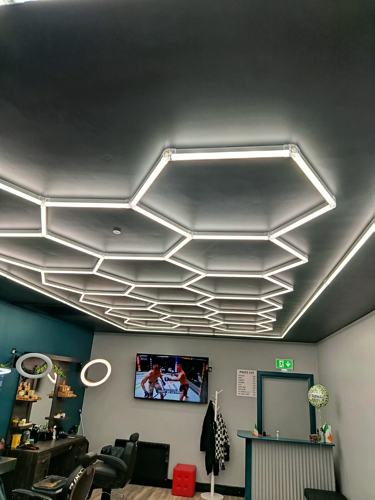 Hexagonal LED ceiling