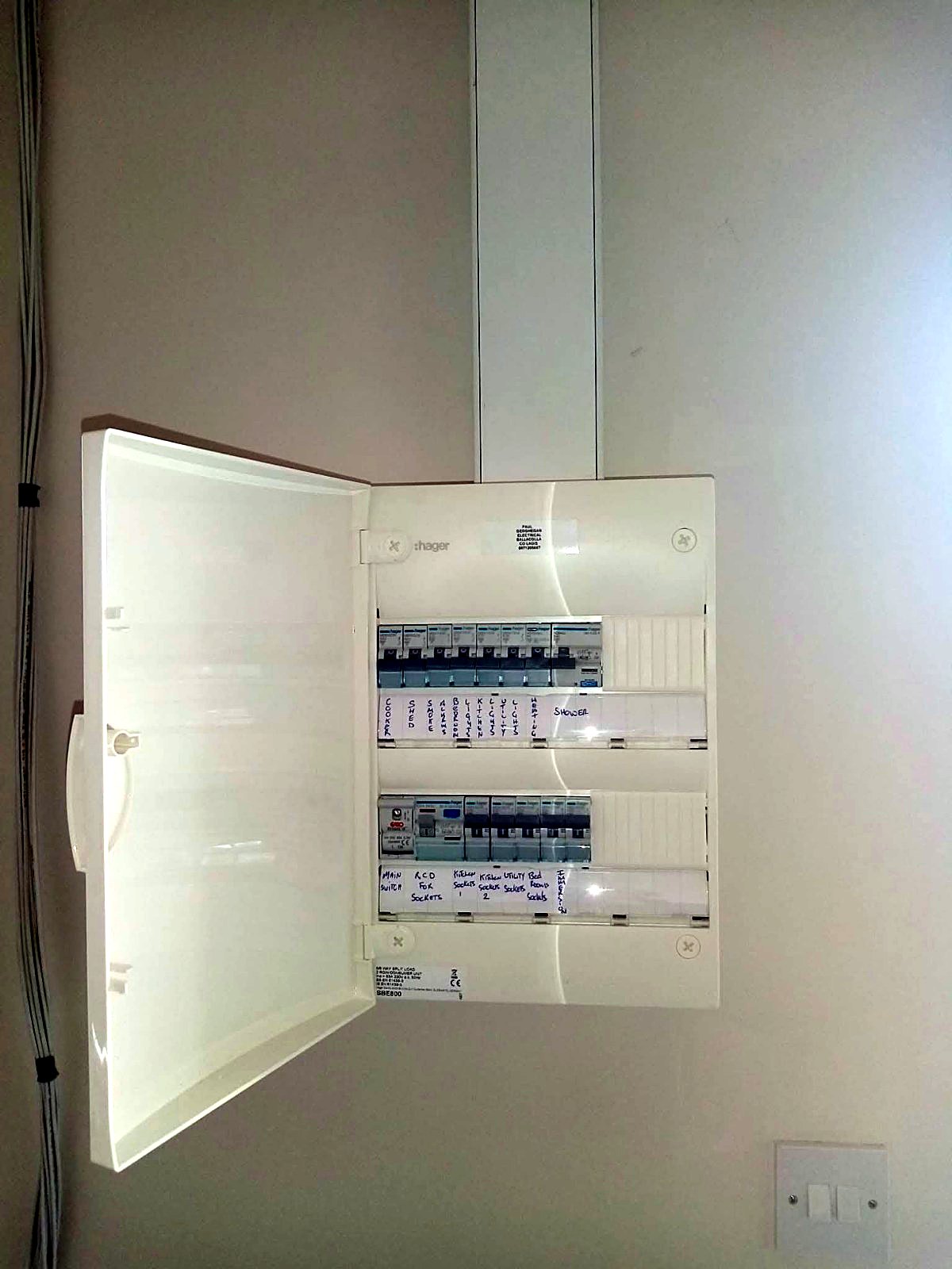 Consumer Unit — Finished & Labelled
